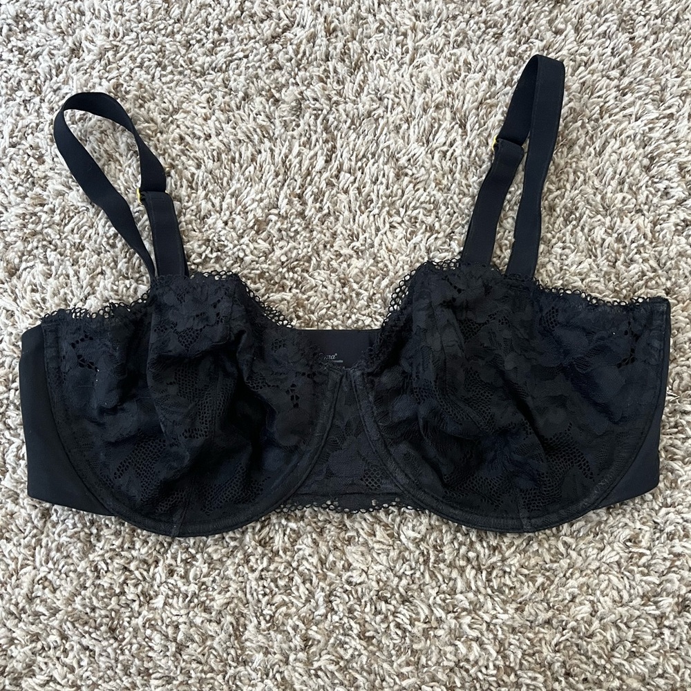 SOMA Balconette Black Lace Bra